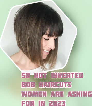 Inverted bob haircut