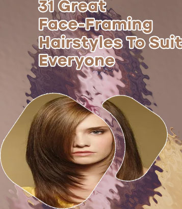 Layered hair around face