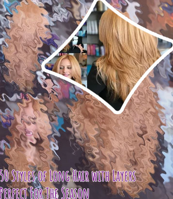Layered hair long hair