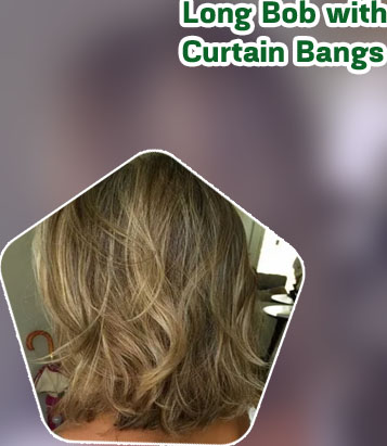 Lob haircut with layers