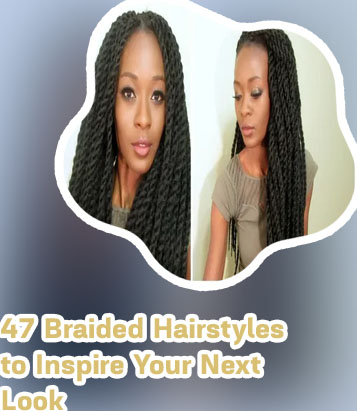 Long hairstyles with braids