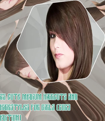 Mid length hair cut