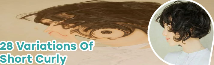 Short curly wavy haircut