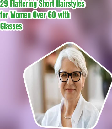 Short hairstyles for women over 60 with glasses